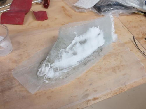 Left upper gear fairing with filler