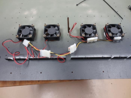 Started wiring defrost fan