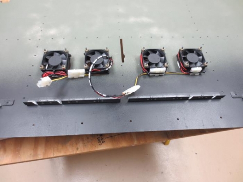 Finished wiring defrost fan