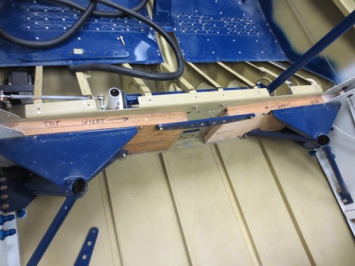 Reinstalled wooded spars