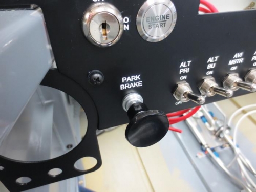 Parking brake cable installed