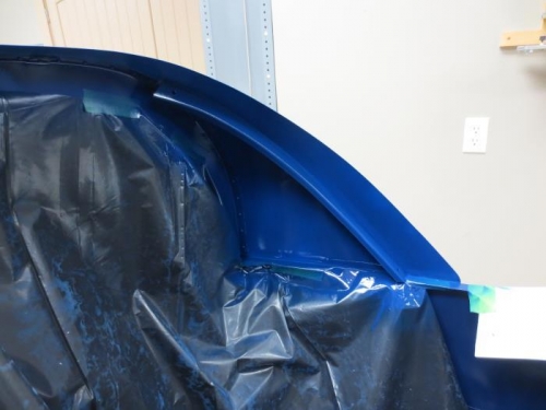 Painting underside of top skin