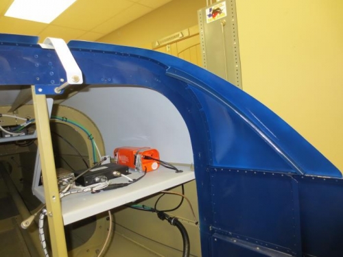 Painting complete under top skin