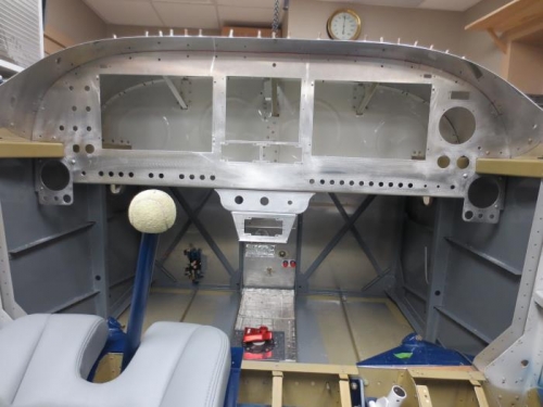 Instrument panel ready for painting