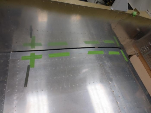 Laying out right wing root fairing
