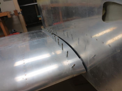 Right wing root fairing almost complete