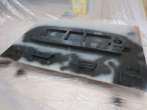 Instrument panel painted