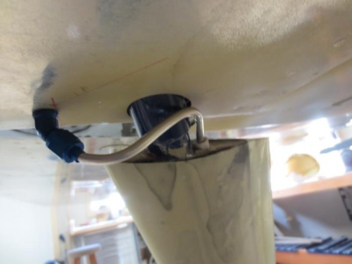 Right brake line installed