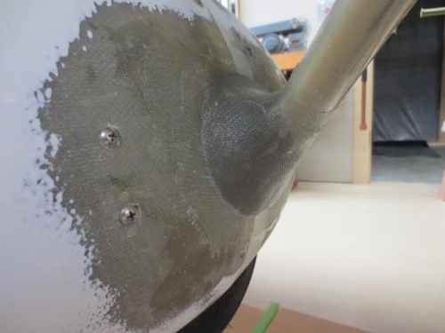 Right fairing after fiberglass