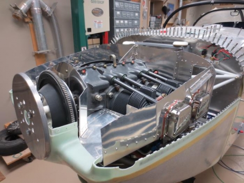 Upper baffles trimmed