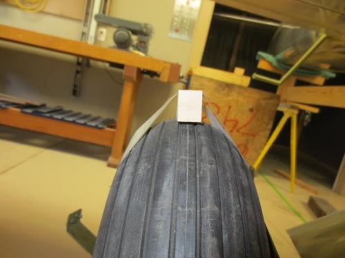 1 in block on top of wheel