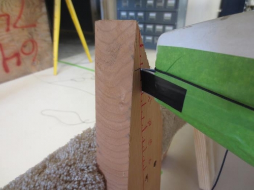 Rear wheel pant mark