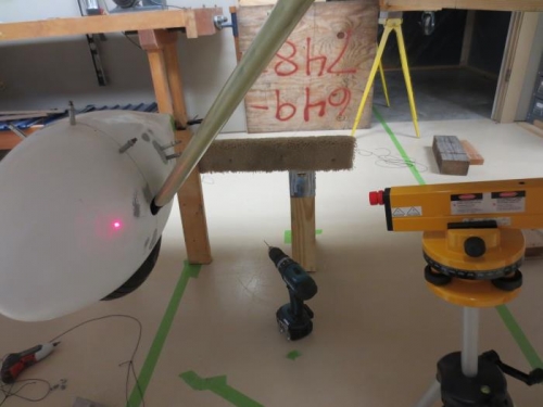 Laser mark on front wheel pant