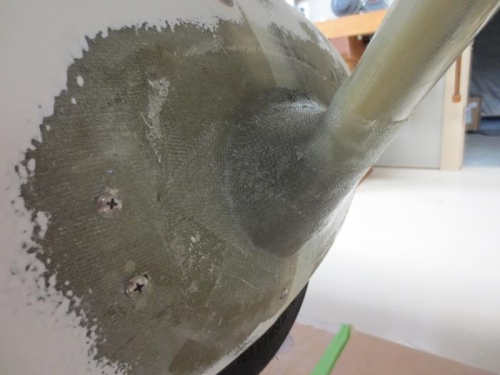 Another layer of fiberglass