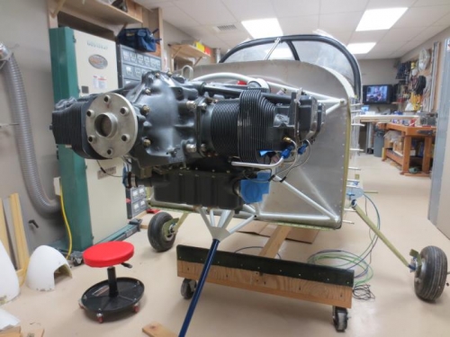 Front quartering engine