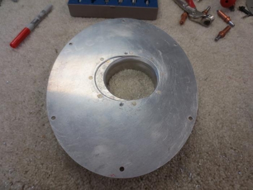 Air filter offset bottom view