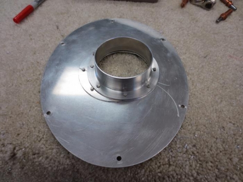 Air filter offset top view