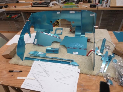 Laying out engine baffles