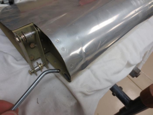 Dent pushed out in aileron