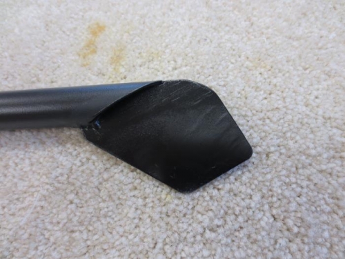 Welded in the holes and painted