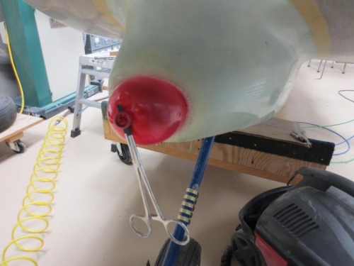 2nd layer of fiberglass