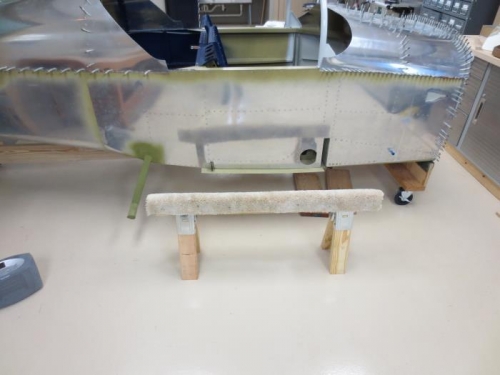 Carpet covered sawhorses