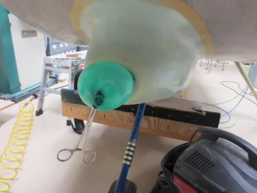 3rd layer of fiberglass