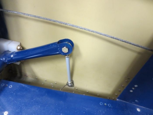 Right flap linkage replaced