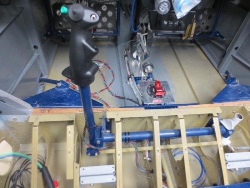 Pilot stick installed