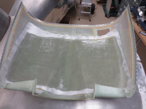 Two layers of fiberglass