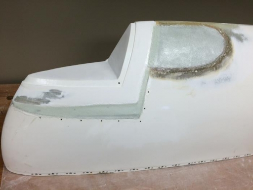 Left wing tip built up