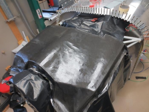 Three layers applied