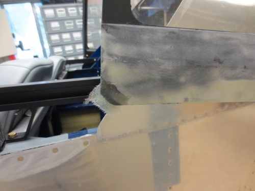 Repairing corner of canopy