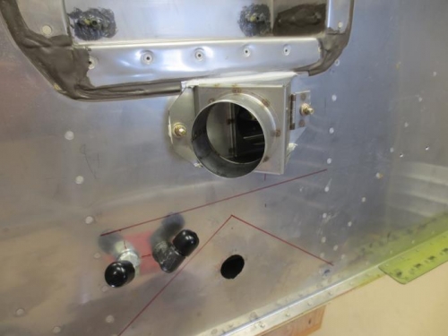 Firewall view heater valve