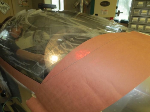 Ransferring cut line to template