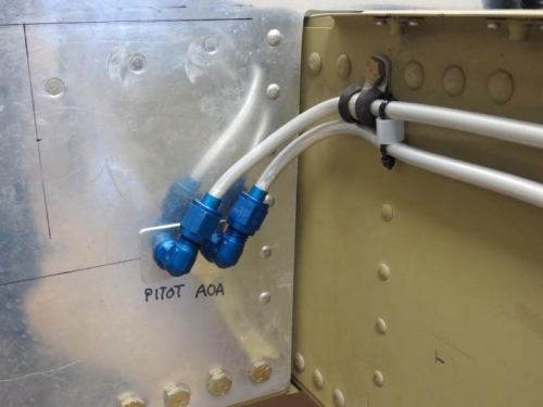 Pitot and AOA penetrations completed