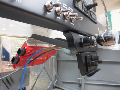 Throttle brace installed