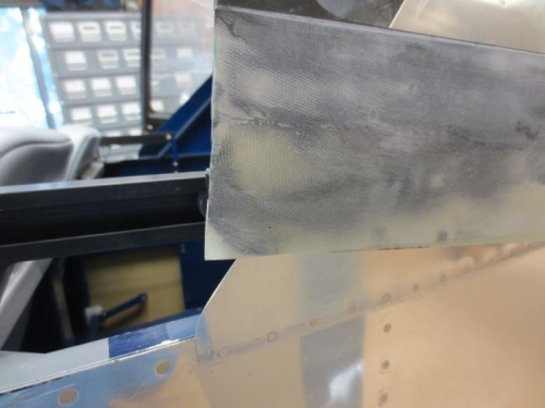 Canopy corner repaired