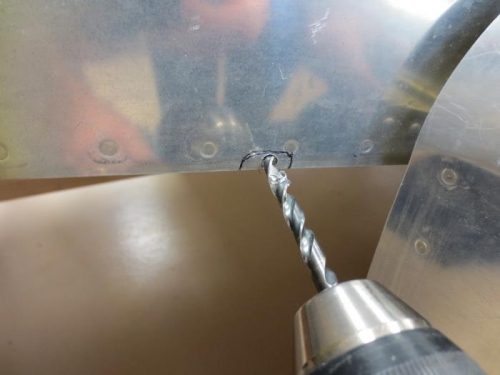 Drilling holes for flap controls