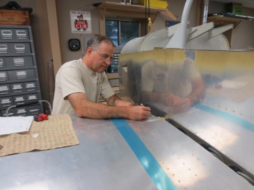 Laying out left wing root fairing