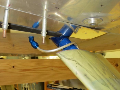 Brake line on right gear upper