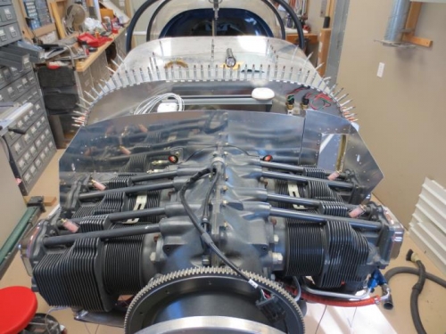 3 & 4 cylinder baffle installed