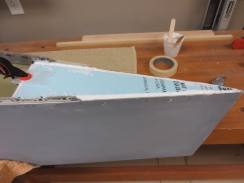 Sealing up left wingtip