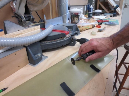 Cutting the gear fairing