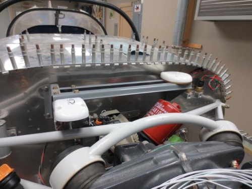 Front view of GPS mounts