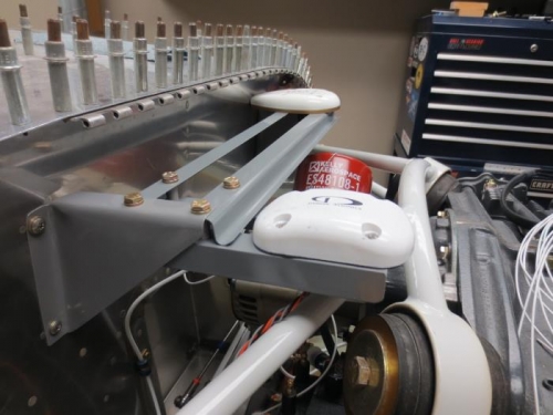 Side view of GPS mount