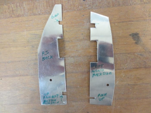 Templates for rear spar bolts