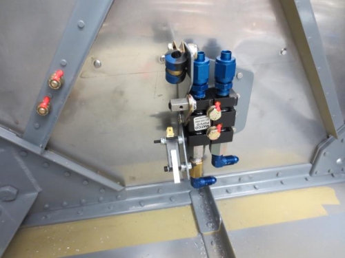 Note 2 AN3 nuts on the firewall angle brace