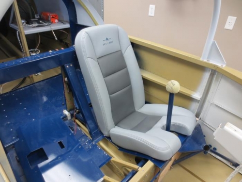 Pilot seat installed