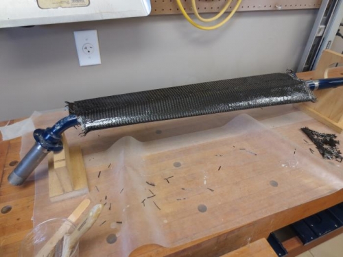 Epoxy curing on carbon fiber